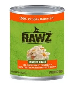 12/10oz Rawz Dog Hunk Chicken/Pumpkin - Health/First Aid